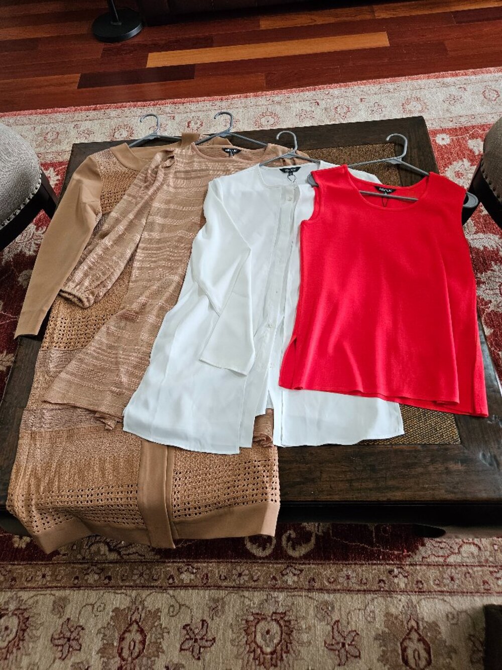 Lot of 4 Misook Tops and Jacket/Duster - All Size XS and all New